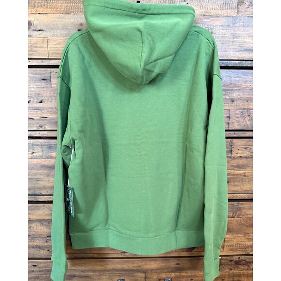 Denim Tears Hoodie Mens Large Green Cotton Embroidered Tears Pullover Sweatshirt - Picture 2 of 10